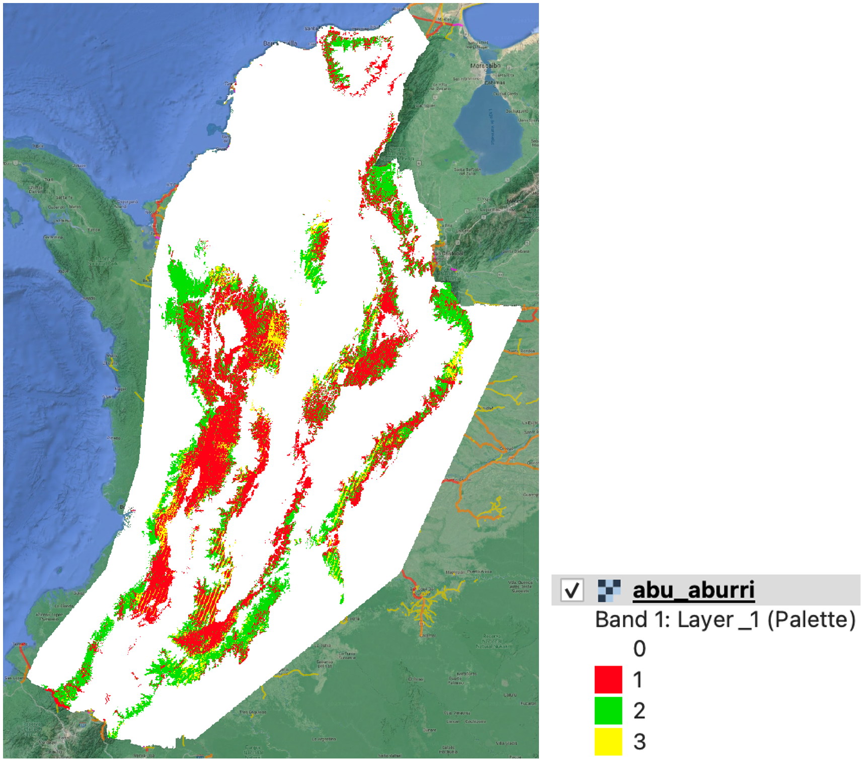 Example map from the Libro Rojo dataset
