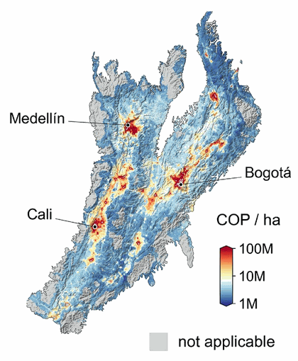 Colombia Conservation Cost Map